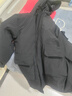 啄木鸟（TUCANO）冬季中长款羽绒服男士大码白鸭绒连帽羽绒服男青年保暖外套男上衣 059中长款黑色 2XL (140-160斤） 实拍图