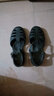 越南橡胶凉鞋男士包头老式复古怀旧休闲沙滩鞋防水国潮解放洞洞鞋 1958黑色 41 实拍图
