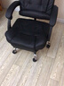 零梦 老板椅办公椅电脑椅座椅大班椅家用可躺升降转椅按摩搁脚午休 黑色乳胶款可躺按摩+搁脚 尼龙脚 实拍图