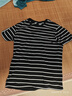 森马（Semir）短袖T恤男夏季时尚经典条纹圆领上衣日常简约装修身 黑白色调00391 175/92A/L 实拍图