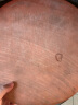 泰南老正宗红铁木砧板切菜板实木家用案板防霉面板占板粘板菜墩圆形刀板 红铁木铁皮钢圈款 36*4cm 实拍图