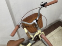 永久（FOREVER） 永久亲子自行车母子单车带小孩带娃接送孩子儿童载小孩成人女 高配版-单速-复古黄 24寸 实拍图
