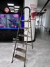 奥鹏 梯子家用折叠人字梯铝合金加厚室内小扶梯 步楼梯多功能爬梯 商超加厚（香槟六步顶踏板加宽） 实拍图