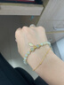 珍·尚银【中国黄金授权】和田玉手串银925手链女七夕情人节礼物女朋友 【金枝玉叶】手链 实拍图