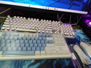 新盟M87PROV2客制化机械键盘全键热插拔无线有线蓝牙静音三模青茶轴gasket结构侧刻游戏电竞专用办公 星云蓝-单模-冰蓝光-青轴 87键 实拍图