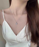迪后（Dirholl）四叶草铂金项链女镶钻PT950吊坠白金锁骨链七夕情人节礼物送女友 铂金项链搭配白钻吊坠【免费刻字/代写贺卡】 实拍图