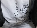 啄木鸟圆领卫衣男士装春秋季款宽松百搭长袖t恤打底衫青少年套头上衣服 10807/F233白色 2XL 实拍图