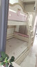珊瑚鱼 上下床实木樱桃木床加厚高低床上下铺学生卧室床 【蓝白色】爬梯款+书架+抽屉 上铺100cm下铺130cm 实拍图