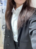 尚都比拉易打理职业西服套装女春秋气质正装西装外套裤子两件套 黑色 L  实拍图