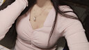YOUR-D999足银玫瑰金色项链女银链子无吊坠素链锁骨链990足银水波蛇骨链 990玫瑰金色盒子链-40CM 实拍图
