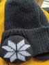 瑞立鑫帽子男秋冬季针织毛线帽加绒加厚户外骑车保暖超厚护耳防寒包头帽 黑色【加绒加厚】雪花护耳款 含内衬-加倍保暖 实拍图