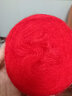 帝诺马海毛毛线团中细线羊毛线手工编织diy钩针线钩披肩织围巾线毛衣 02大红色 50克 /团 每满5团送1团 实拍图