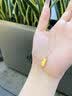 中国黄金（CHINA GOLD）黄金吊坠女足金小金砖项链首饰七夕情人节生日礼物送女友老婆爱人 刻字/贺卡*小金砖吊坠 约1g【赠银镀金链】 实拍图