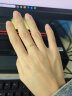 周六福（ZLF）520礼物 黄金戒指女足金创意波纹素圈戒指车花细圈个性指环 计价 9号 - 0.67g 实拍图