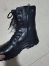 目击者作战靴男拉链冬季陆战靴女特战作训靴子防水防滑户外加绒羊毛保暖 黑色 拉链羊毛款 42 实拍图