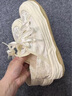 奥古狮登（Agsdon）帆布鞋女学生厚底休闲鞋一鞋两穿溶解鞋百搭女鞋 723052 米色 38 实拍图
