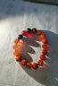 绿侬珠宝 半满肉火焰纹南红玛瑙圆珠散珠子手串隔珠星月菩提diy配珠 直径约10mm/一组2颗 实拍图