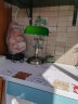 华将（HUAJIANG）欧式复古民国老上海绿色玻璃银行灯书桌书房阅读台灯卧室床头台灯 玻璃罩拉线开关5瓦暖光LED 晒单实拍图