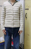 雅鹿羽绒服女轻薄短上衣2025秋冬季新款女士轻便外穿内胆保暖羽绒外套 米白色 3XL 【推荐140-155斤】 实拍图