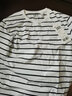 森马（Semir）短袖T恤男夏季时尚经典条纹圆领上衣日常简约装修身 白黑色调00319 165/84A/S 实拍图