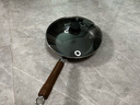 典匠 铁锅煎锅平底锅 家用无涂层老式精铁锅燃气电磁炉通用 28精铁煎锅-玻璃盖 28cm 实拍图