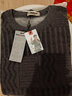 啄木鸟毛衣男加绒加厚秋冬季雪尼尔圆领保暖打底针织衫男士休闲男装上衣 M1701灰色 XL (175) 135-150斤 实拍图