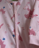 童泰婴儿连体衣四季纯棉宝宝衣服爬服居家内衣无骨对开长袖哈衣 粉色 80cm (建议11-18月身高73-83cm) 实拍图