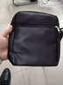 QUEEN TRIP新款男包竖款单肩包情人节防水耐磨小背包多口袋男士做生意收钱包 黑色 实拍图