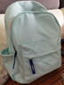 匡睿书包初中生女高中韩版日系简约背包大学生双肩包高颜值14寸电脑包 薄荷绿（带胖云朵公仔+1个挂饰） 实拍图