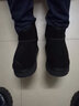 奥古狮登厚底雪地靴女新款冬季加绒加厚保暖中筒东北棉鞋女防滑短靴子抗寒 924090黑色【甄皮中筒11CM】 40 实拍图