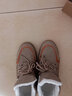 XIANGYUANGE冬季雪地靴男士高帮防滑保暖棉鞋男休闲劳保工装靴加厚加绒马丁鞋 卡其 40 (250mm) 实拍图