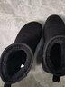 骆驼（CAMEL）雪地靴女百搭舒适暖绒平跟套筒保暖靴 L23W275157 黑色 37  实拍图