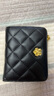 viney钱包女短款折叠大容量硬币零钱包女简约轻奢菱格钱夹学生拉链皮夹 实拍图