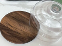 LSA英国进口手工胡桃木蛋糕托盘 带玻璃盖甜品台展示盘透明 8寸 晒单实拍图