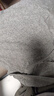 三枪（THREEGUN）秋衣秋裤纯棉男女套装秋季薄款3A抗菌防螨抗静电打底保暖内衣 【太空合作款】浅麻灰 男 L 实拍图