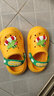 LATE TIME儿童拖鞋夏男童女童1-3岁可爱卡通软底防滑防撞婴幼儿宝宝洞洞鞋 黄色【泳池鳄】 17 cm内长【适合约3.5-4.5岁】 实拍图