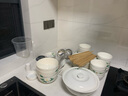 云鸿陶瓷碗碟套装108件家用陶瓷大号汤碗筷饭面碗盘创意个性轻奢餐具组合 108件百合(配品锅) 实拍图