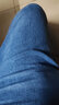 真维斯（Jeanswest）王一博代言牛仔裤男春秋季新款舒适修身直筒高端潮牌休闲长裤子男 蓝色+深蓝【夏款组合】 36 码(2尺8) 实拍图