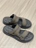 卡帝乐鳄鱼凉鞋男夏季透气外穿沙滩鞋男士洞洞鞋软底凉拖鞋男 1228 灰色 42 实拍图