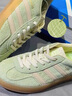 adidas「T头鞋」STADT经典时尚薄底运动板鞋男女阿迪达斯三叶草   绿色/乳白色/树脂黄(女生买小半码)   36 实拍图