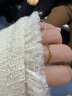 周六福（ZLF）  黄金戒指女款硬金三生三世足金素圈指环 定价单个 光面9号 实拍图