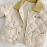 巴厘小猪（BALIPIG）宝宝棉袄女童秋冬季外衣保暖夹棉外套男童棉衣冬装上衣儿童棉服巴 杏色 80 cm 实拍图