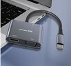 优联 type-c转hdmi/vga转接头二合一手机转换头投屏器高清投影仪笔记本连接显示器屏幕拓展一分二 【HDMI/VGA/PD快充/USB/3.5音频】 实拍图