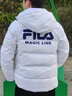 斐乐（FILA） 羽绒服男装冬季保暖连帽运动休闲长袖加厚外套开衫男装上衣 标准白-WT M 170/92A 实拍图