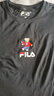 斐乐（FILA）官方女士短袖T恤夏印花运动女装针织短袖套头衫小熊T刺绣上衣 传奇蓝-NV 2XL 180/96A 实拍图