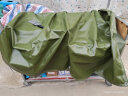 立高（LIGAO）货车防雨布防水帆布雨棚布油布遮雨布蓬布苫布军绿色隔热帆布篷布户外防晒挡雨布2×2米 实拍图