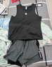 步锐特健身衣服男田径马拉松运动套装夏季篮球训练短裤速干背心跑步装备  ZC259暗影黑色+23039灰色套装 XL(120-140)斤 实拍图