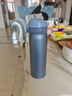 膳魔师（THERMOS）钛杯保温杯高档办公商务水杯磁力钛杯Ti内胆便携超轻弹盖TCTL-500 柏林蓝500ml 实拍图