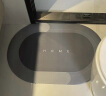 大江科技绒浴室地垫防滑吸水40*60cm 贝加尔-蓝 实拍图