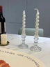 佳亿厨连法式复古浮雕玻璃烛台餐厅餐桌氛围蜡烛烛台民宿家居浪漫装饰摆件 钻石烛台 实拍图